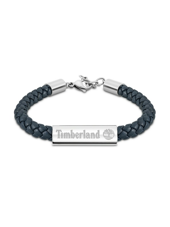 Timberland Timberland pánský náramek kožený modrý TDAGB0001806