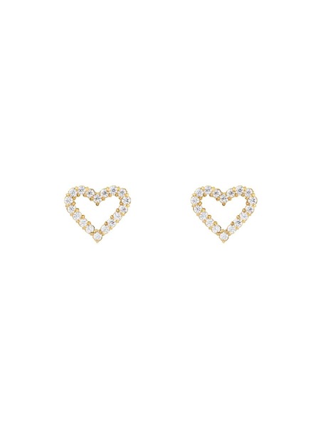 Daniel Wellington Dámské ocelové náušnice Daniel Wellington Mirelle Heart DW00401608