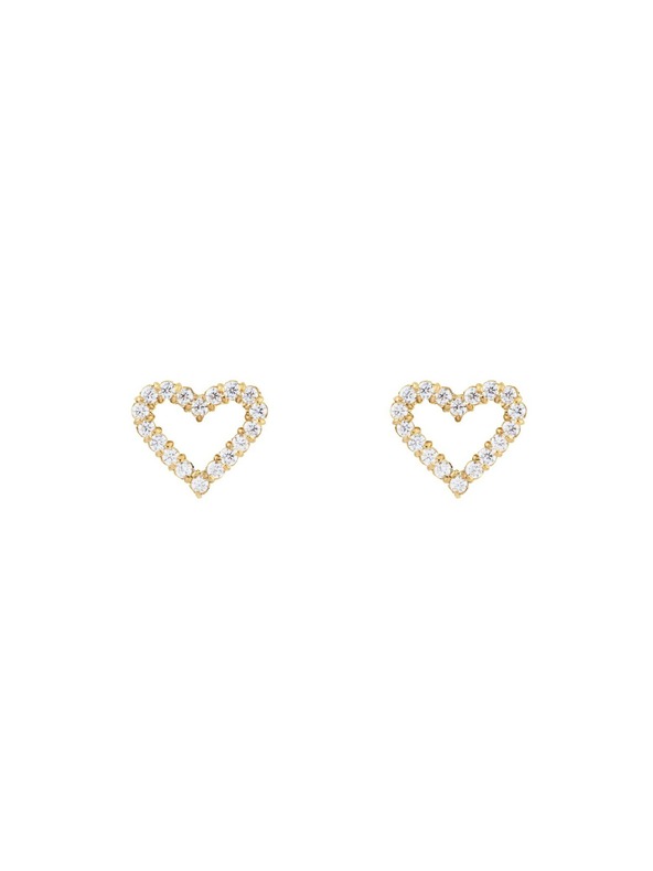 Daniel Wellington Dámské ocelové náušnice Daniel Wellington Mirelle Heart DW00401608