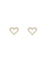 Daniel Wellington Dámské ocelové náušnice Daniel Wellington Mirelle Heart DW00401608