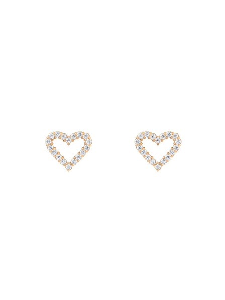 Daniel Wellington Dámské ocelové náušnice Daniel Wellington Mirelle Heart DW00401609