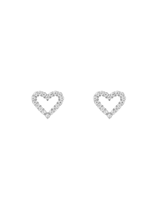 Daniel Wellington Dámské ocelové náušnice Daniel Wellington Mirelle Heart DW00401610