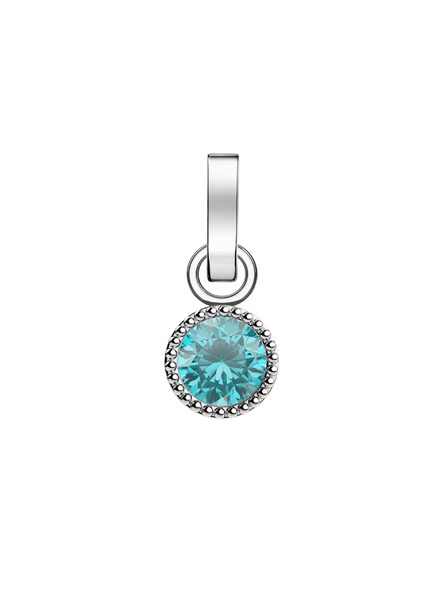 Rosefield Rosefield přívěsek stříbrné barvy Birthstone March color
