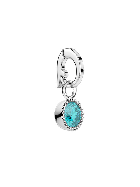 Rosefield Rosefield přívěsek stříbrné barvy Birthstone March color