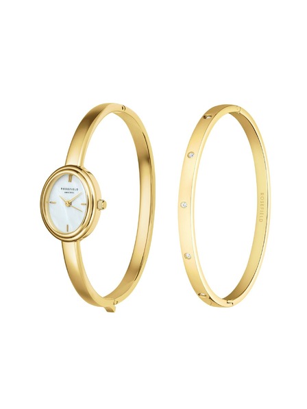 Rosefield Dárková sada Rosefield Studio Bangle hodinky a Crystal Bangle pevný náramek BWGCG-X293