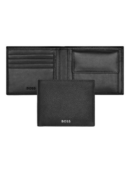 Hugo Boss Pánská černá kožená peněženka Hugo Boss Classic HLM416A