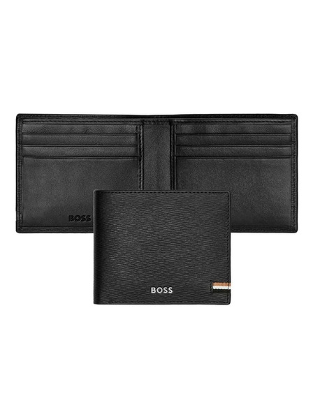Hugo Boss Pánská černá kožená peněženka Hugo Boss Iconic HLW421A