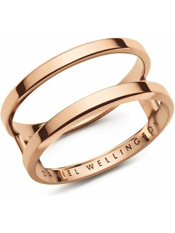 Daniel Wellington Dámský dvojitý ocelový prsten Daniel Wellington Elan DW00400117