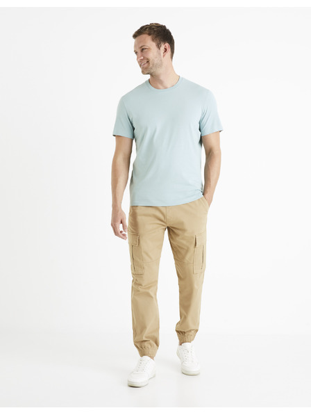 Celio Béžové pánské cargo kalhoty Celio Docar