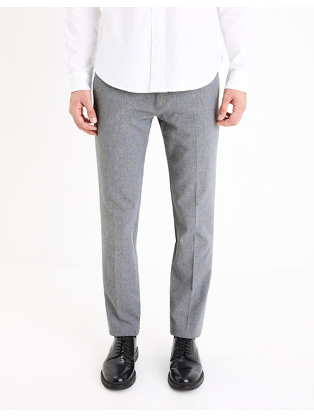 Celio Šedé pánské chino kalhoty Celio Gosi
