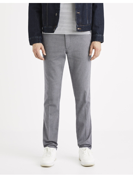 Celio Šedé chino kalhoty Celio Rouan