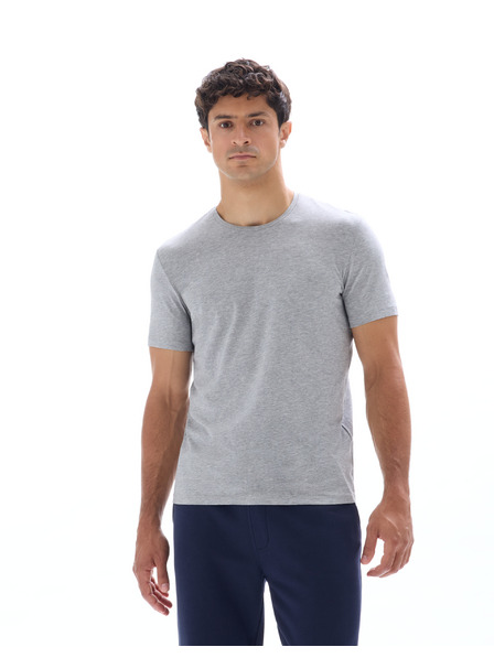Celio Šedé pánské basic tričko Celio Neunir