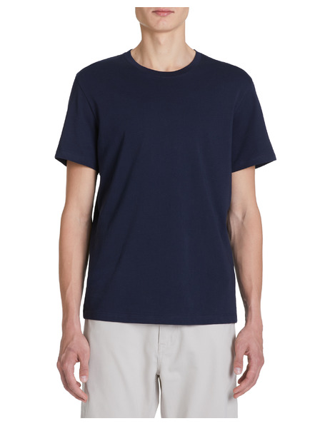 Celio Tmavě modré basic tričko Celio Tebase