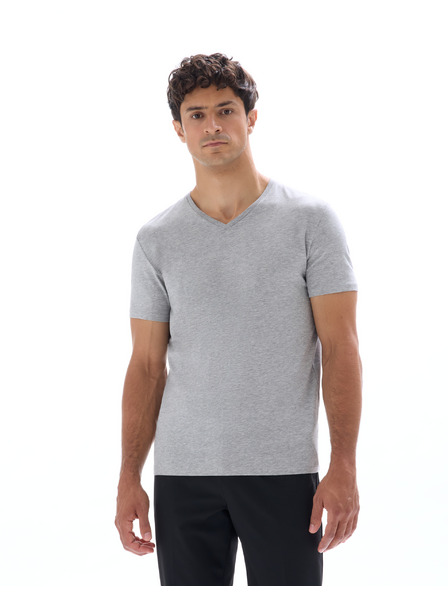 Celio Šedé pánské basic tričko Celio Neuniv