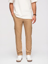 Ombre Clothing Pánské kalhoty REGULAR s cargo kapsami - světle hnědé V4 P1515 Ombre Clothing