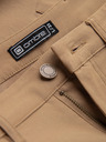 Ombre Clothing Pánské kalhoty REGULAR s cargo kapsami - světle hnědé V4 P1515 Ombre Clothing