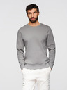 Ombre Clothing Pánská mikina BASIC s kulatým výstřihem - šedá Ombre Clothing