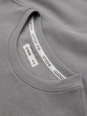 Ombre Clothing Pánská mikina BASIC s kulatým výstřihem - šedá Ombre Clothing