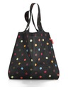 Reisenthel Černá puntíkovaná nákupní taška Reisenthel Mini Maxi Shopper