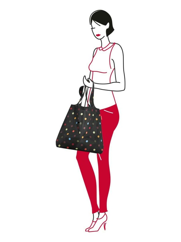 Reisenthel Černá puntíkovaná nákupní taška Reisenthel Mini Maxi Shopper
