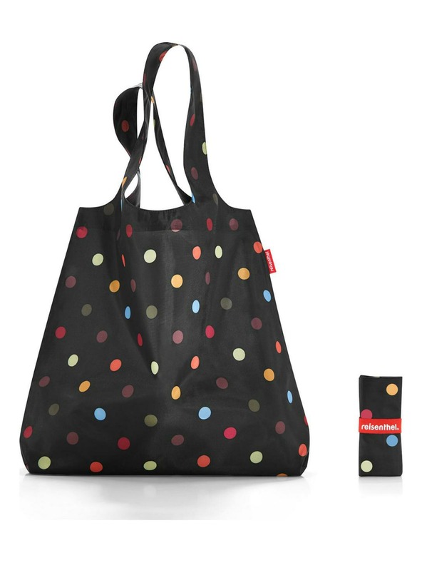 Reisenthel Černá puntíkovaná nákupní taška Reisenthel Mini Maxi Shopper