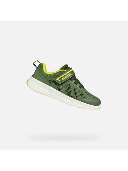 Geox Zelené chlapecké tenisky Geox Foot-Run