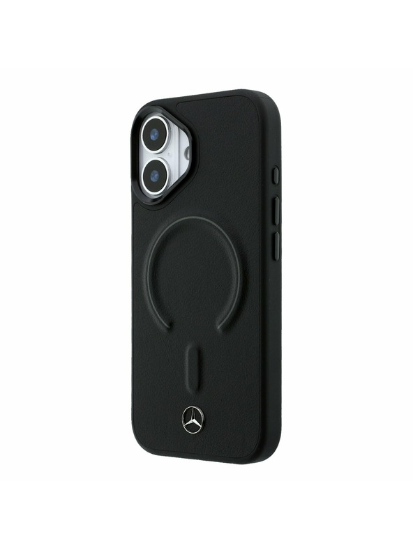 Mercedes Mercedes PU Leather 3D MagSafe Zadní Kryt pro iPhone 17 Black