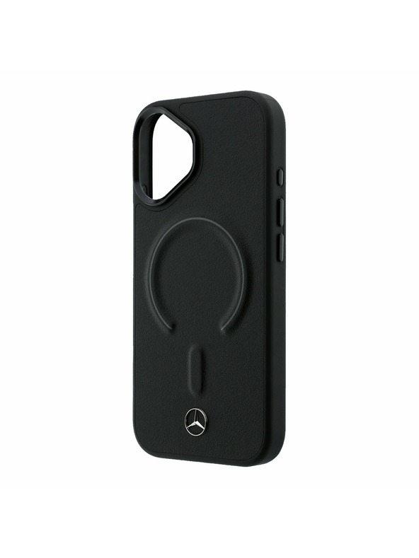Mercedes Mercedes PU Leather 3D MagSafe Zadní Kryt pro iPhone 17 Black
