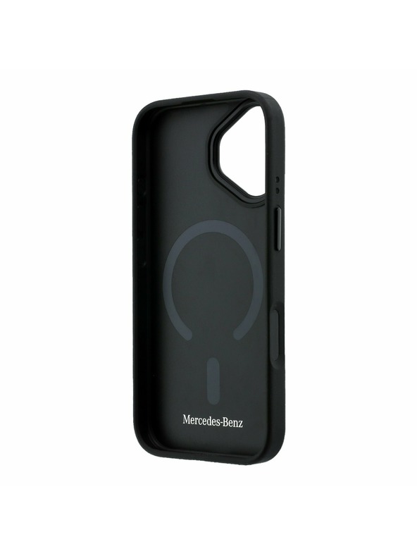 Mercedes Mercedes PU Leather 3D MagSafe Zadní Kryt pro iPhone 17 Black