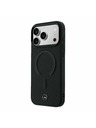 Mercedes Mercedes PU Leather 3D MagSafe Zadní Kryt pro iPhone 17 Pro Black
