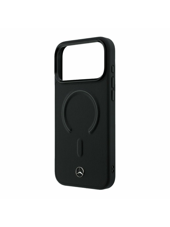 Mercedes Mercedes PU Leather 3D MagSafe Zadní Kryt pro iPhone 17 Pro Black