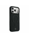 Mercedes Mercedes PU Leather 3D MagSafe Zadní Kryt pro iPhone 17 Pro Max Black