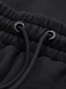 Ombre Clothing Pánské tepláky JOGGER s kontrastními vsadkami a kapsami na stehnech - černé V1 OM-PASK-0222 Ombre Clothing