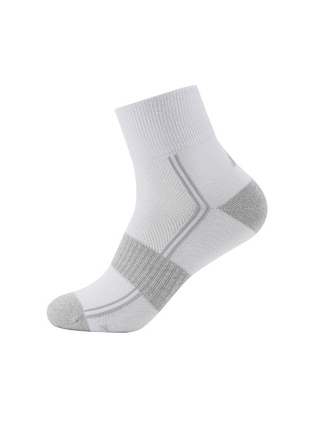 ALPINE PRO Šedo-bílé unisex ponožky Alpine Pro 3HARE 2