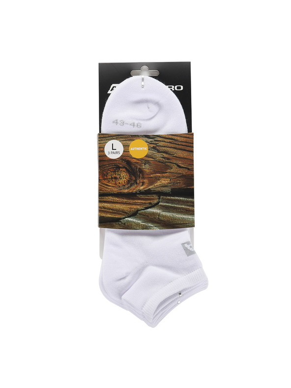 ALPINE PRO Sada tří párů unisex ponožek v bílé barvě ALPINE PRO 3UNICO