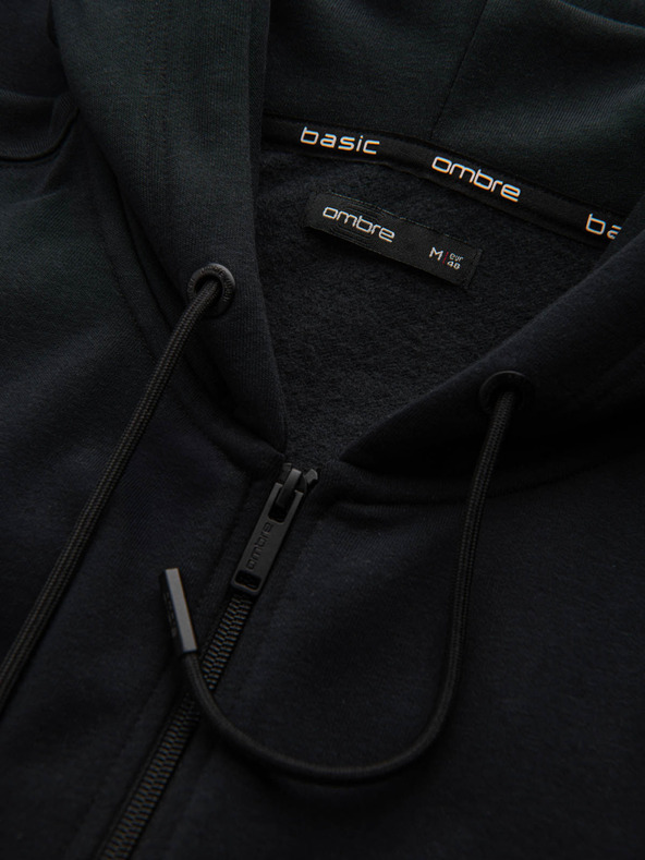 Ombre Clothing Pánská bavlněná mikina BASIC s rozepínáním  Ombre Clothing