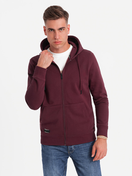Ombre Clothing Pánská bavlněná mikina BASIC s rozepínáním  Ombre Clothing