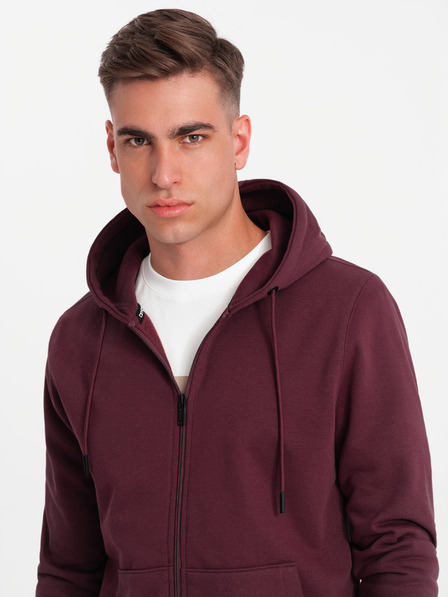 Ombre Clothing Pánská bavlněná mikina BASIC s rozepínáním  Ombre Clothing