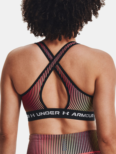 Under Armour Dámská podprsenka Under Armour Crossback Mid Print