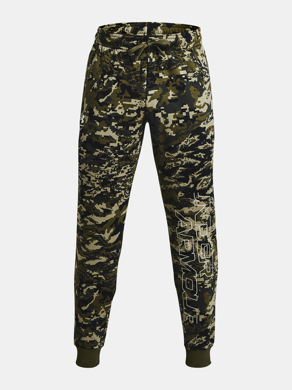 Under Armour Pánské tepláky Under Armour RIVAL FLC CAMO SCRIPT JGR