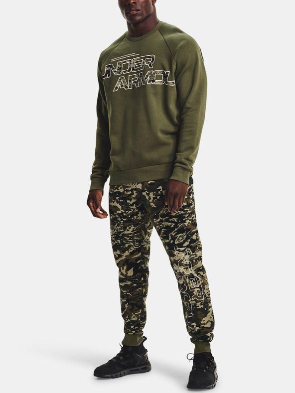Under Armour Pánské tepláky Under Armour RIVAL FLC CAMO SCRIPT JGR