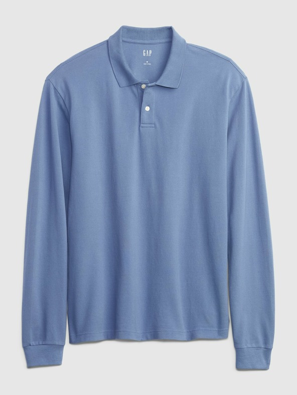 GAP Polo tričko pique dlouhý rukáv GAP