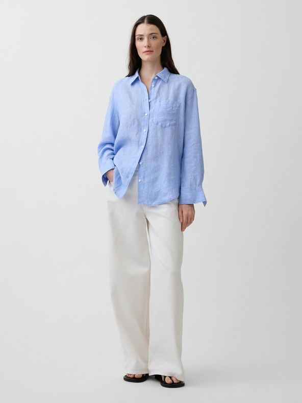 GAP Lněná oversize košile GAP