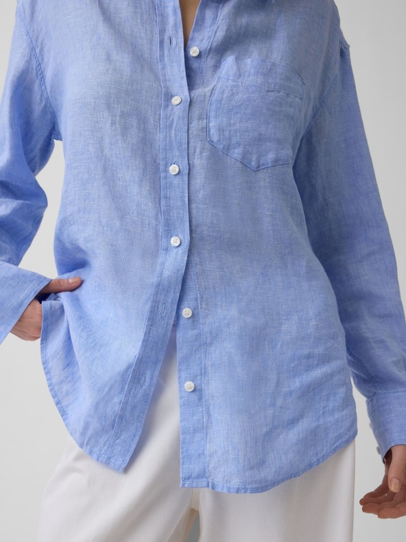 GAP Lněná oversize košile GAP
