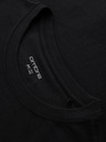 Ombre Clothing Pánské bavlněné tričko regular fit s potiskem vitage tetování - V2 black OM-TSPT-0257 Ombre Clothing