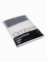 Ombre Clothing Tričko OM-TSBC-0291 - off white/off white/black Ombre Clothing