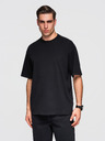 Ombre Clothing Tričko OM-TSBC-0291 - off white/off white/black Ombre Clothing
