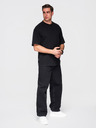 Ombre Clothing Tričko OM-TSBC-0291 - off white/off white/black Ombre Clothing