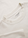 Ombre Clothing Tričko OM-TSBC-0291 - off white/off white/black Ombre Clothing