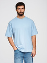 Ombre Clothing Tričko OM-TSBC-0291 - černá/světle modrá/bílá Ombre Clothing